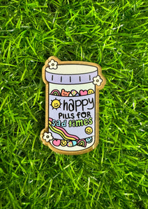 Happy Pills Acrylic Blank & Decal Set
