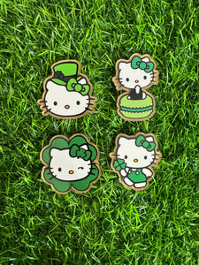 St Pattys Day Cat Character Acrylic Blank & Decal Set
