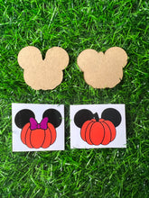 Load image into Gallery viewer, Pumpkin Mouse Acrylic Blank &amp; Decal Set
