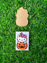 Load image into Gallery viewer, Halloween Cat Character Acrylic Blank &amp; Decal Set
