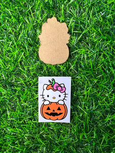 Halloween Cat Character Acrylic Blank & Decal Set