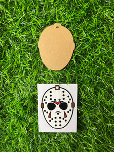 Horror Mask Keychain Acrylic Blank & Decal Set