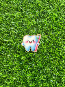 Dental Tooth Acrylic Blank & Decal Set