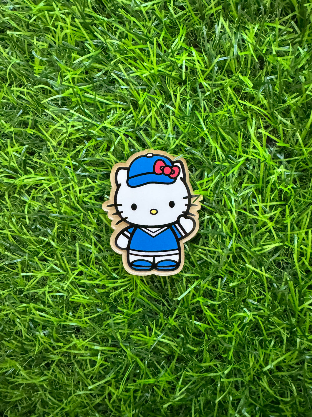 Baseball Cat Character Acrylic Blank & Decal Set