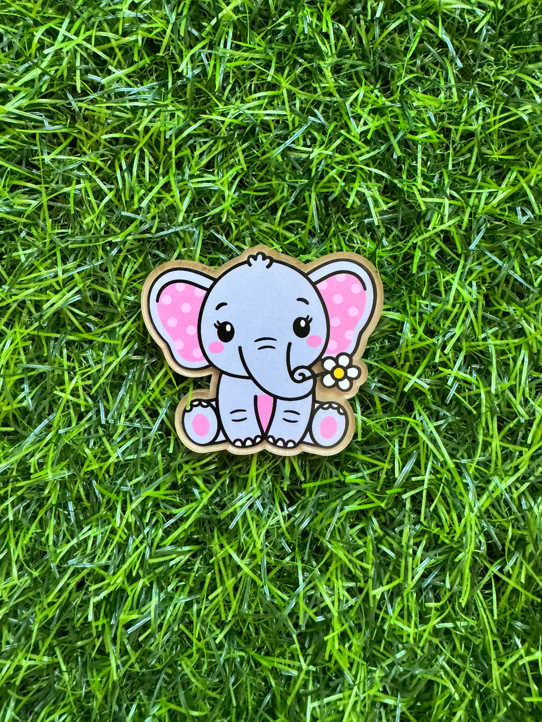 Cute Elephant Acrylic Blank & Decal Set