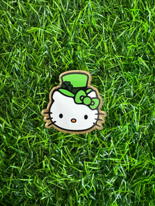 St Pattys Day Cat Character Acrylic Blank & Decal Set
