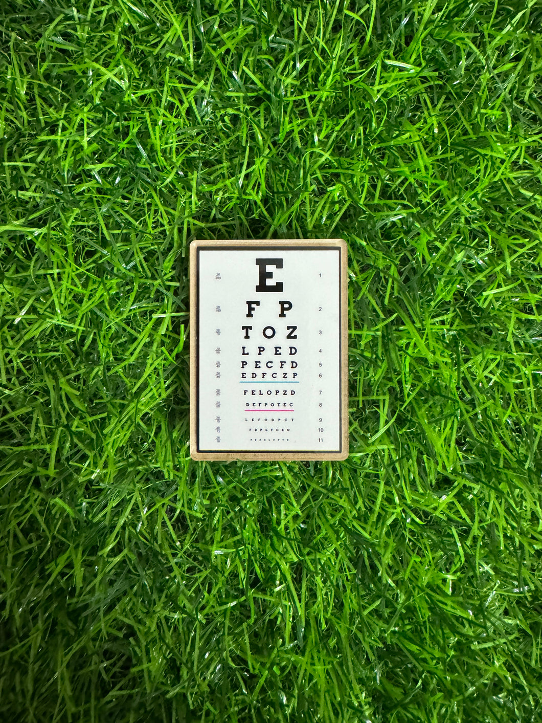 Eye Chart Acrylic Blank & Decal Set