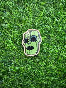 Green Face Character Acrylic Blank & Decal Set