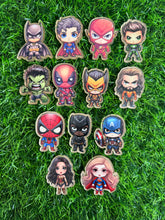 Load image into Gallery viewer, Super Dude &amp; Gal Characters Acrylic Blank &amp; Decal Set
