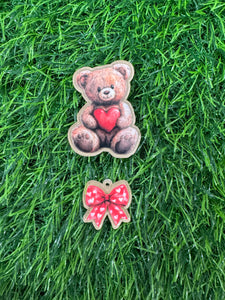 Valentine’s Teddy Bear Acrylic Blank & Decal Set