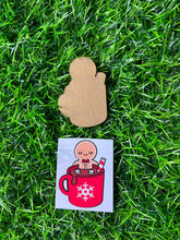 Load image into Gallery viewer, Hot Coco Gingerbread Man Acrylic Blank &amp; Decal Set
