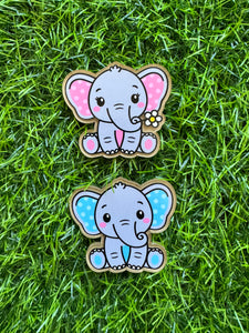 Cute Elephant Acrylic Blank & Decal Set