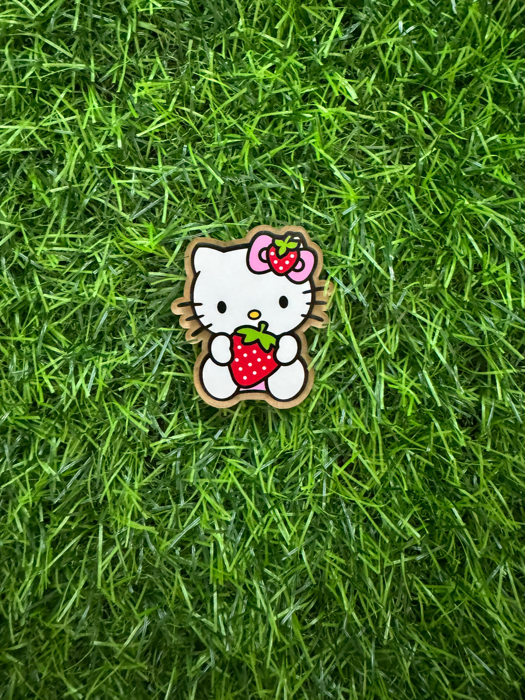 Strawberry Cat Character Acrylic Blank & Decal Set