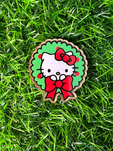 Christmas Cat Character Acrylic Blank & Decal Set