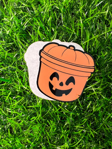 Halloween Bucket Acrylic Blank & Decal Set